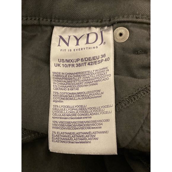 NYDJ Women's Jeans Marilyn Straight Leg Size 6 Vintage Pewter Gray NWT - Picture 7 of 8